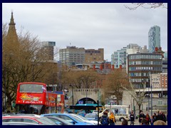 Skyline from the entrance to Central Library